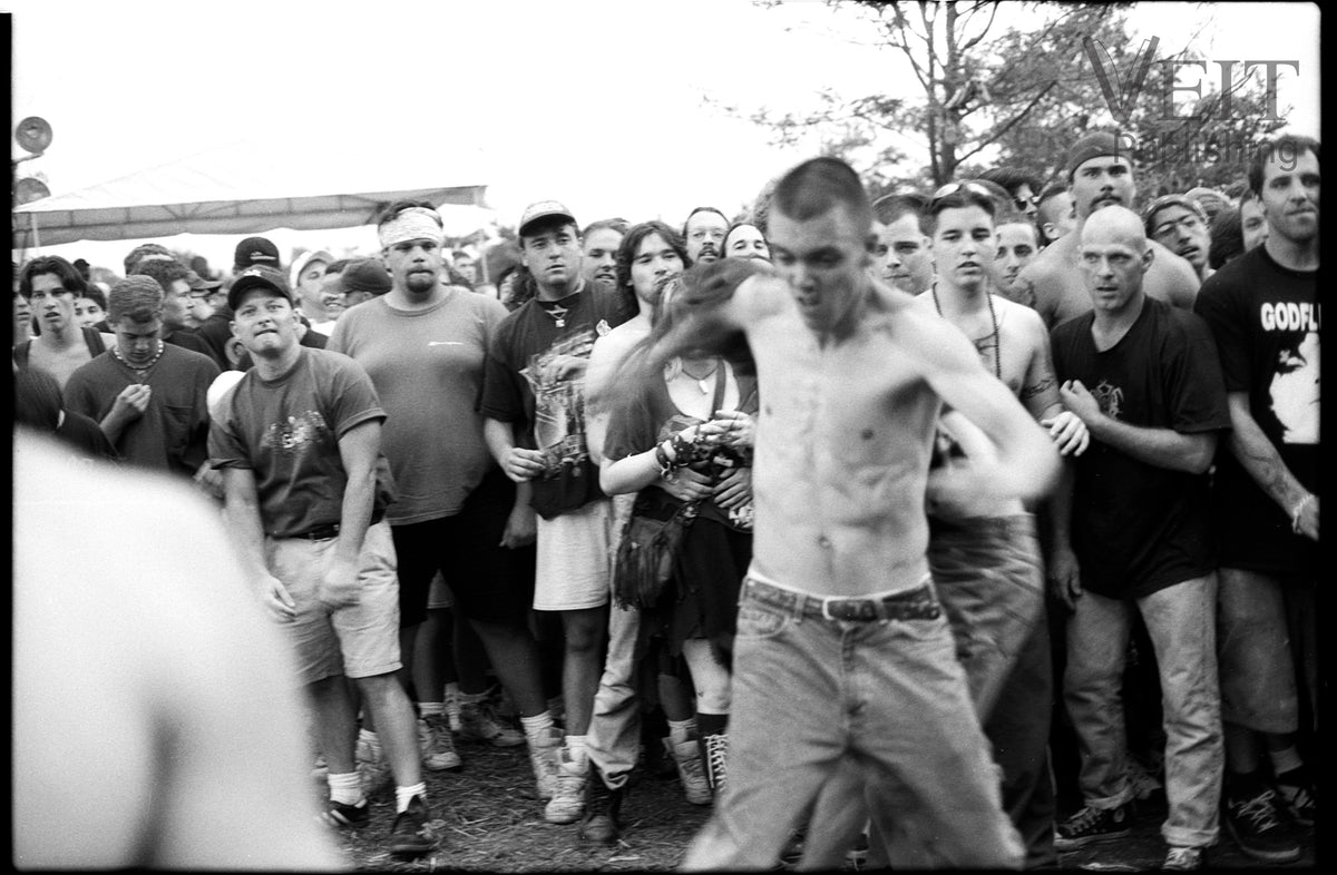 Motorhead Mosh Pit - Ozzfest, New Jersey, 1996 - Photo by John Veit - Total size with frame 15.75" X 11.75"