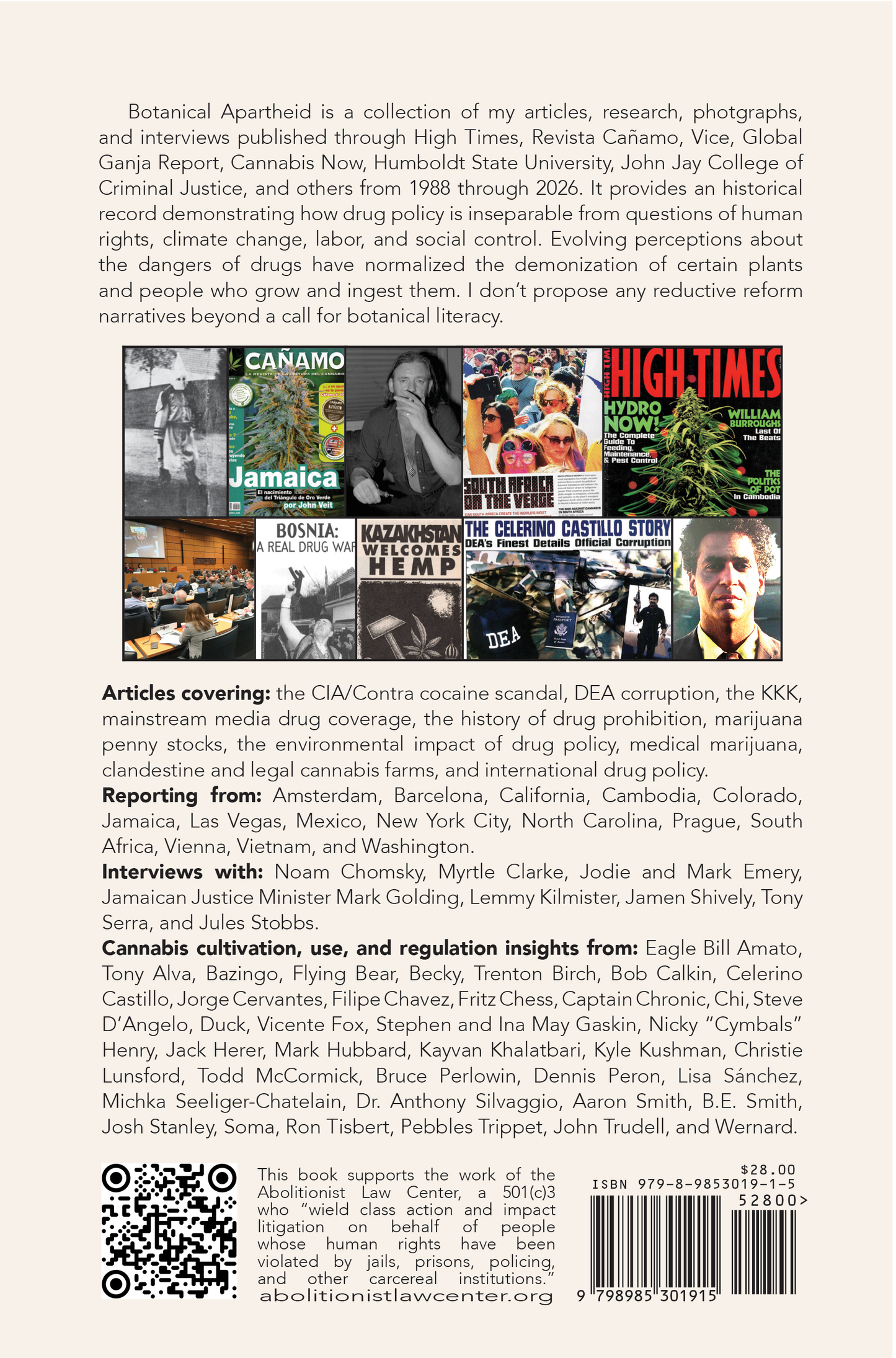 EBOOK: BOTANICAL APARTHEID: IMPACTS OF DRUG WARS ON POLITICS, CULTURE AND THE ENVIRONMENT, ANTHOLOGY OF ARTICLES BY JOHN VEIT