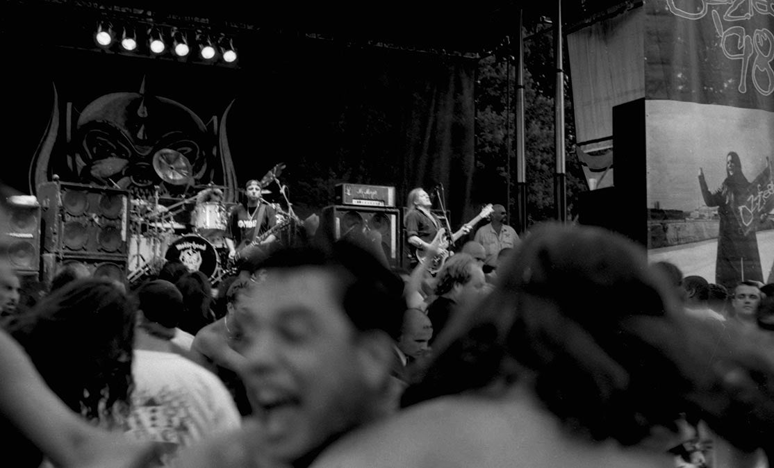 Motorhead Live from the Pit - Ozzfest, New Jersey - 1998 - Photo by John Veit - Total size with frame 20.75" X 14.75"
