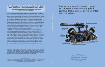 How Anthropogenic Climate Change Exacerbates Vulnerability in Prison Communities; A Critical Environmental Justice Analysis