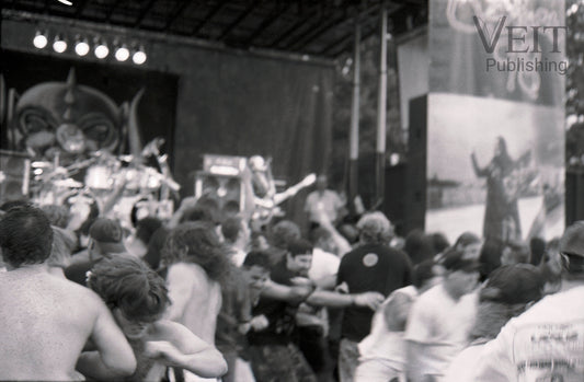 Motorhead Pit - 1998 Ozzfest - Photo by John Veit - Total size with frame 15" x 12"